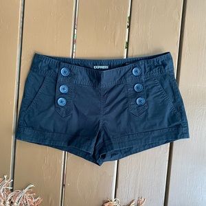 Express Navy Blue Sailor Style Shorts Size 2